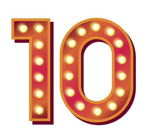 10 Number HD Image Free Transparent PNG Image