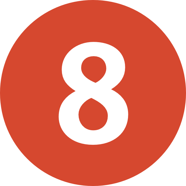 8 Number Free Transparent Image HD Transparent PNG Image