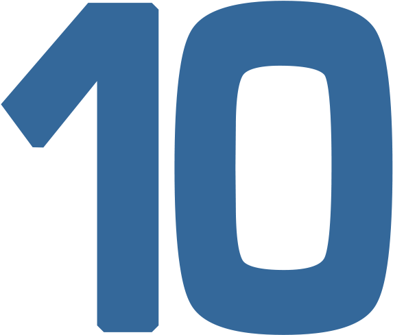 10 Number Free Clipart HQ Transparent PNG Image