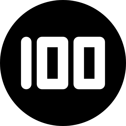 Images 100 Number Free Clipart HQ Transparent PNG Image