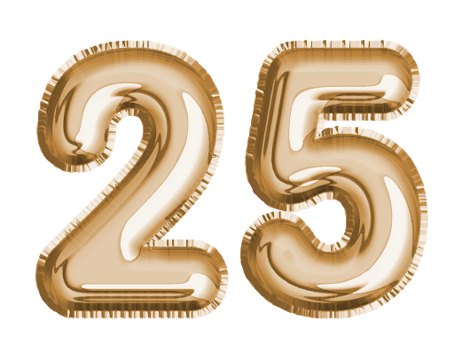 25 Number Free Clipart HQ Transparent PNG Image