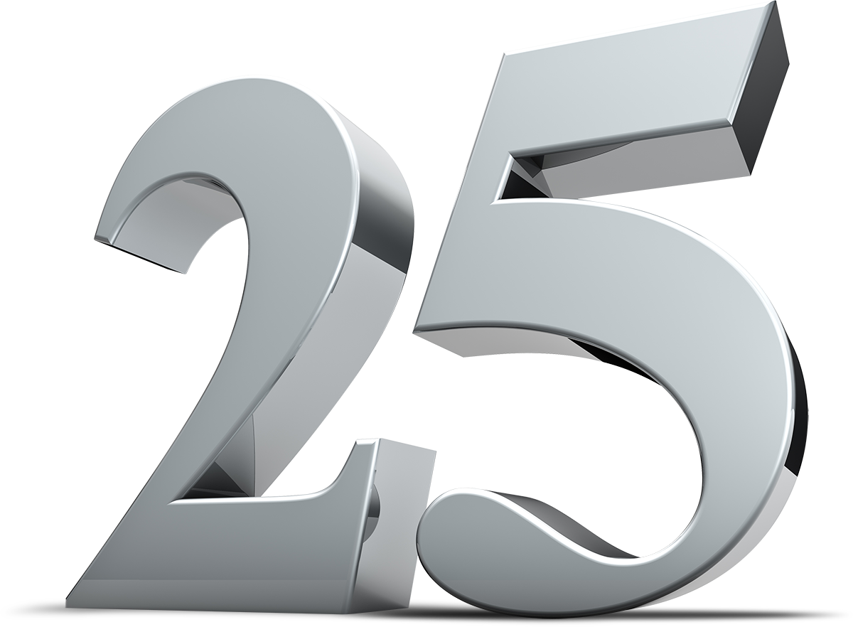 25 Number PNG Image High Quality Transparent PNG Image