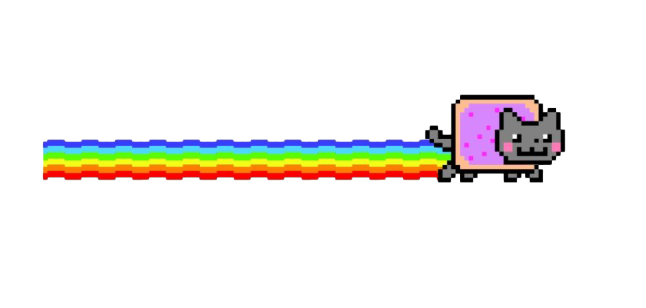 Rainbow Nyan Photos Cat Free HD Image Transparent PNG Image