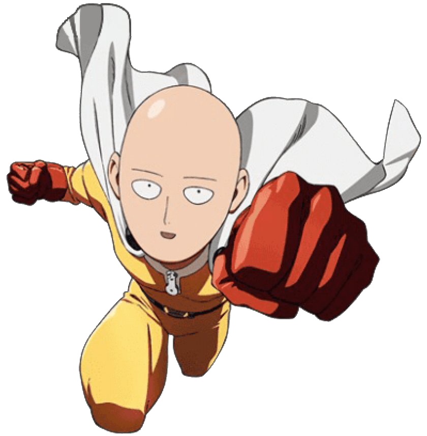 Saitama Picture Man Punch One Transparent PNG Image