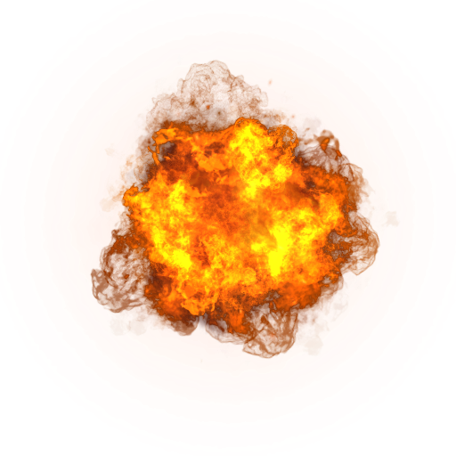 Orange Art Explosion Sprite Pixel Download HQ PNG Transparent PNG Image