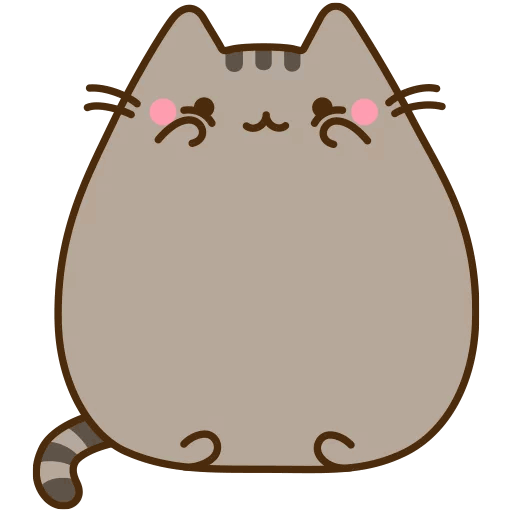 Medium Like Sticker Pusheen Am Cat Sized Transparent PNG Image