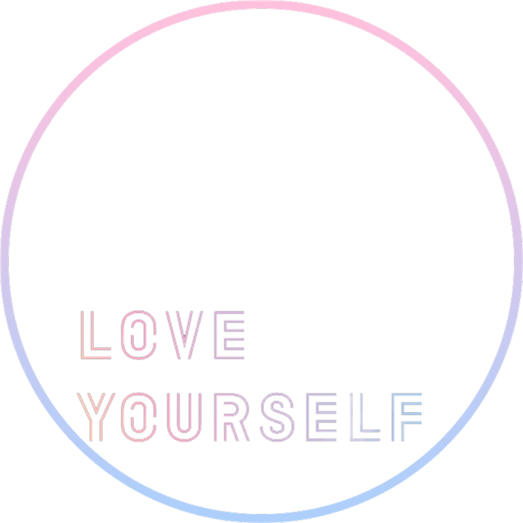 Pink Love Her Bts Tear Text Yourself Transparent PNG Image