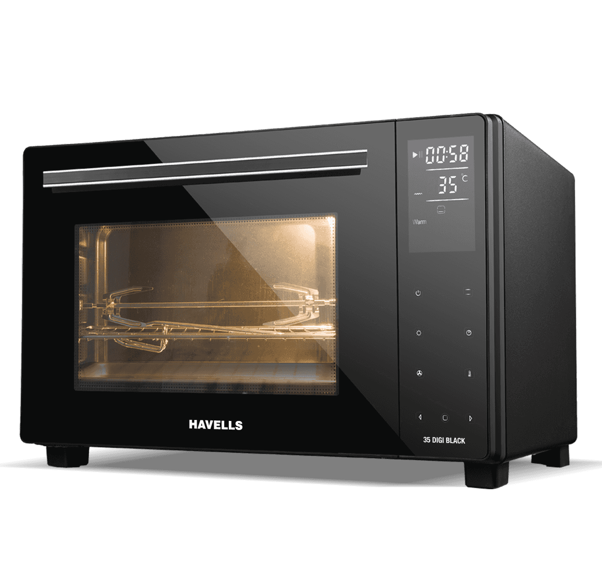 Havells Black Oven Microwave Free HQ Image Transparent PNG Image