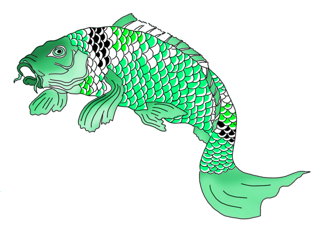 Koi Goldfish Painting Drawing Illustration PNG Free Photo Transparent PNG Image