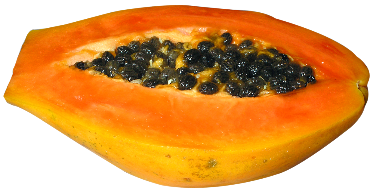 Fresh Papaya Half Free PNG HQ Transparent PNG Image