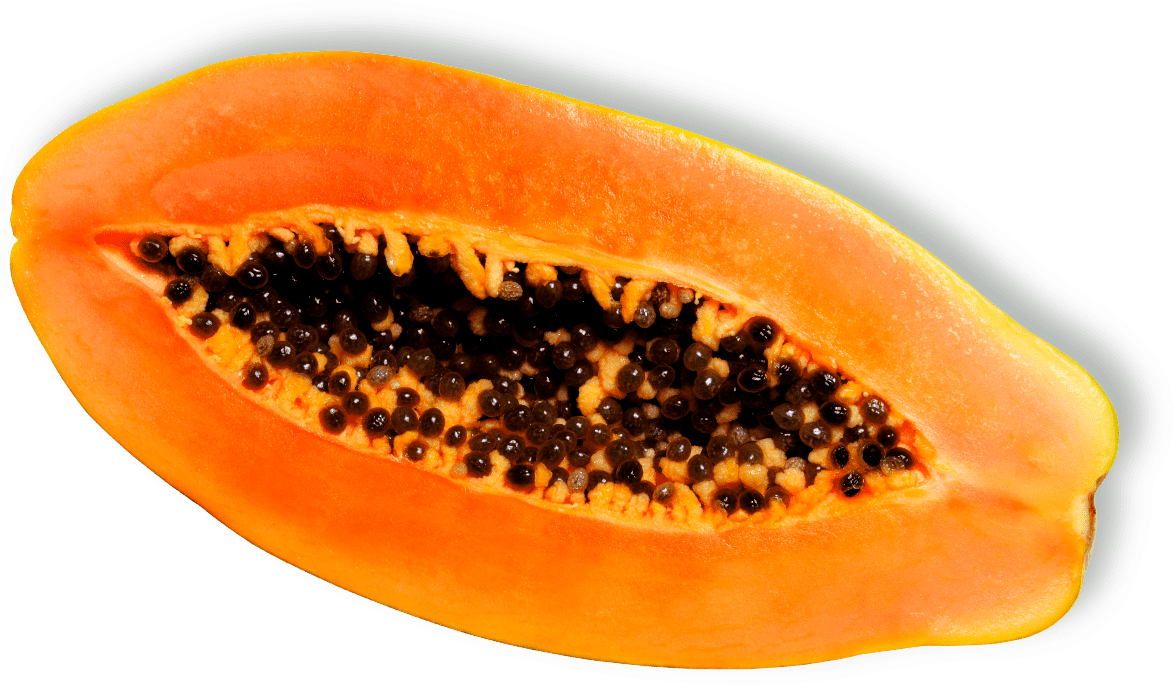 Fresh Papaya Half Free Clipart HQ Transparent PNG Image