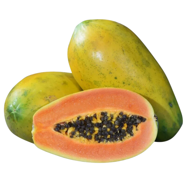 Papaya Pic Organic Half Download HQ Transparent PNG Image