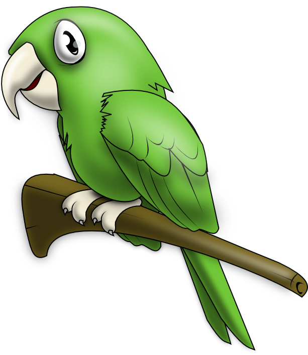 Cute Parrot Transparent PNG Image