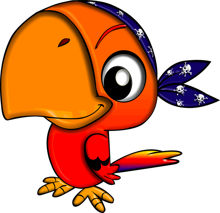 Cute Parrot File Transparent PNG Image