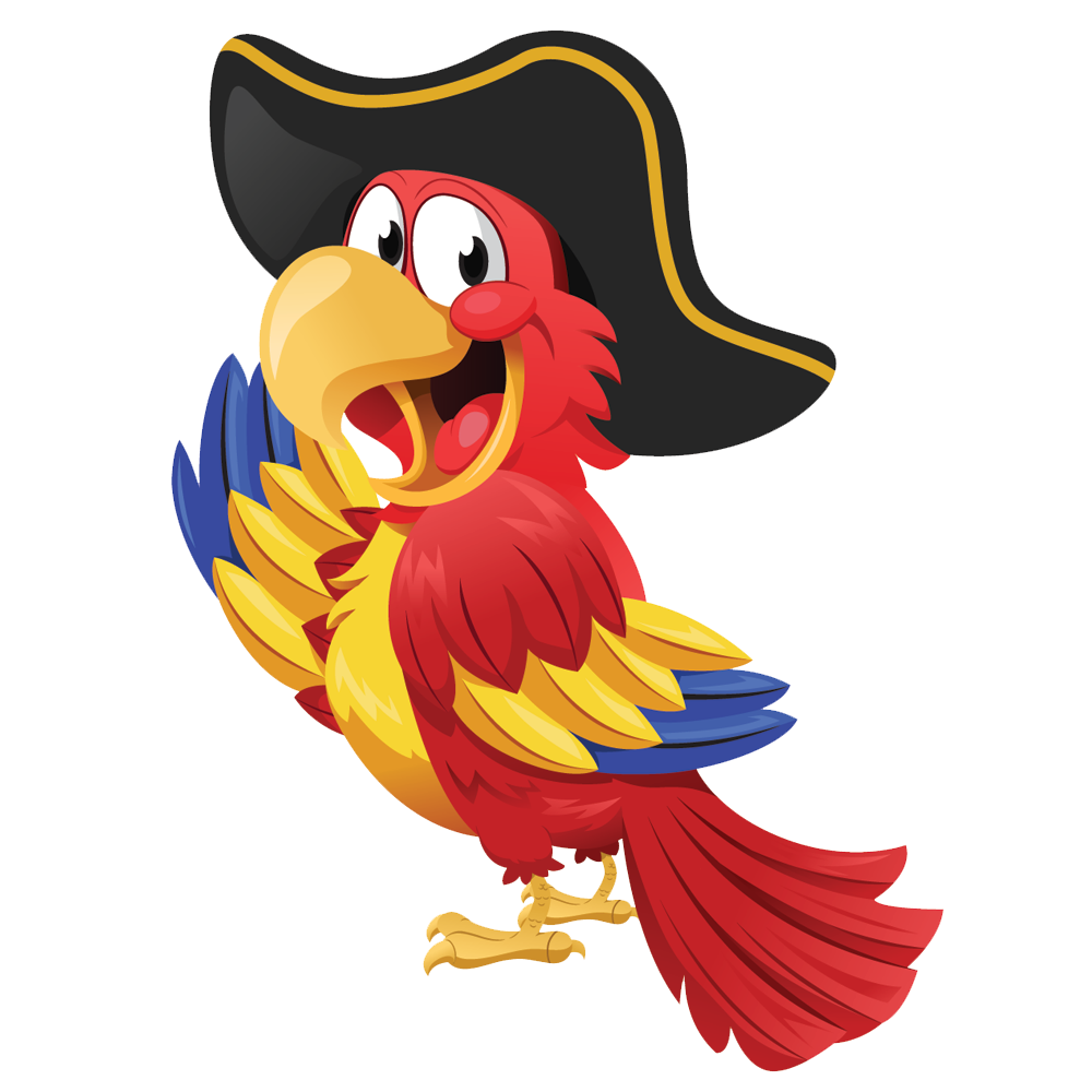 Pirate Parrot Clipart Transparent PNG Image