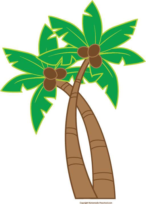 Coconut Tree Hawaiian Luau Free Clipart HQ Transparent PNG Image