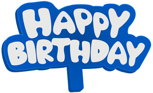 Blue Birthday Free PNG HQ Transparent PNG Image