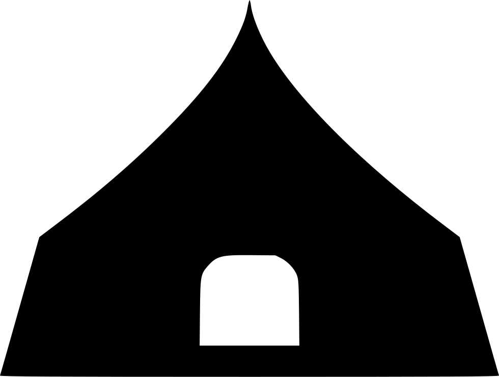 Camp Black Tent Free Clipart HQ Transparent PNG Image