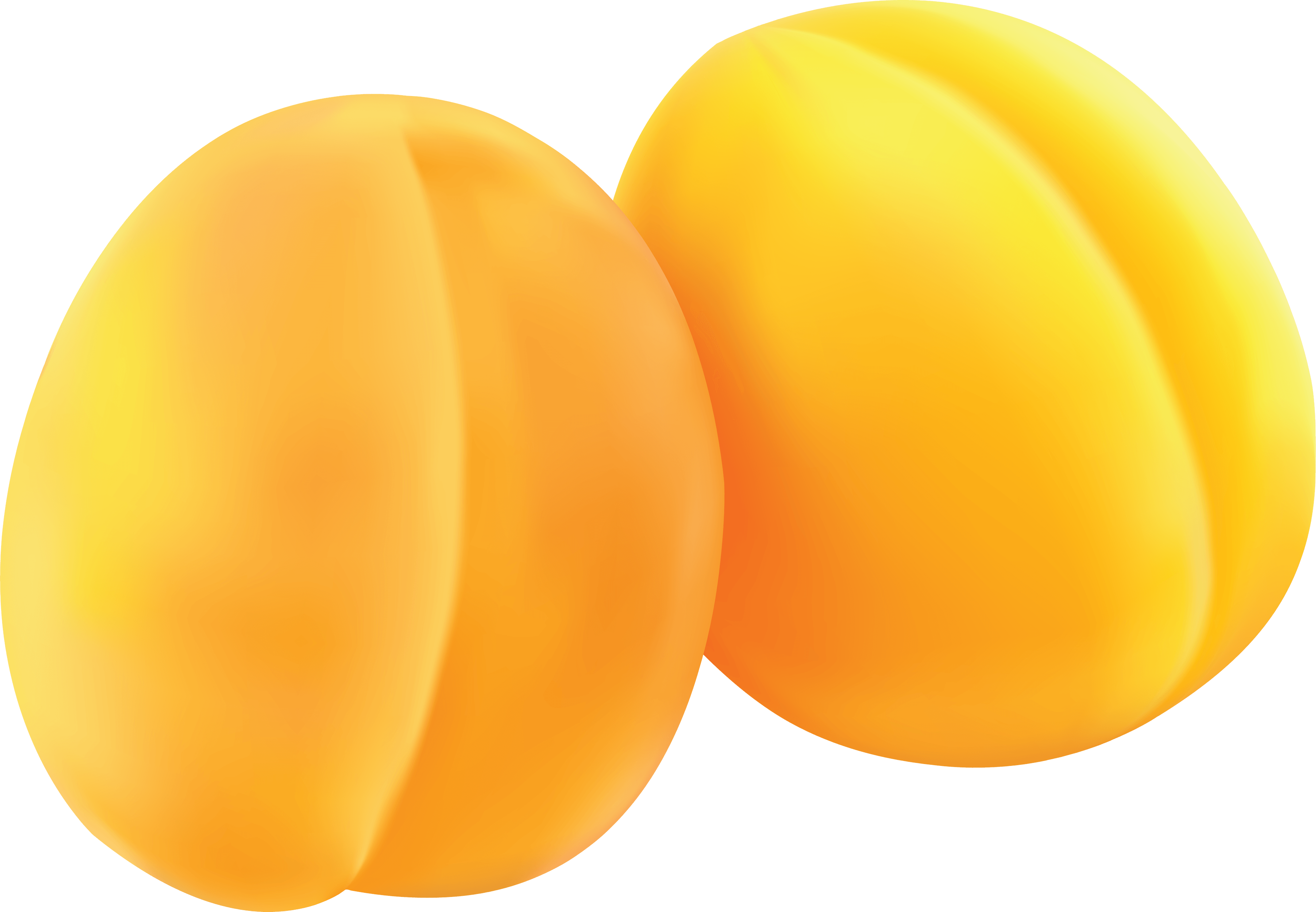 Yellow Peach Png Image Transparent PNG Image