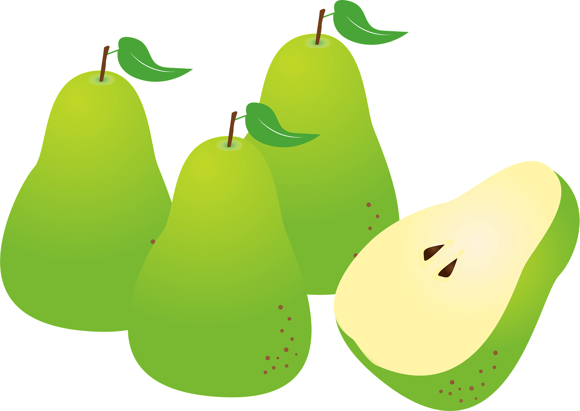 Green Pears Free Transparent Image HQ Transparent PNG Image