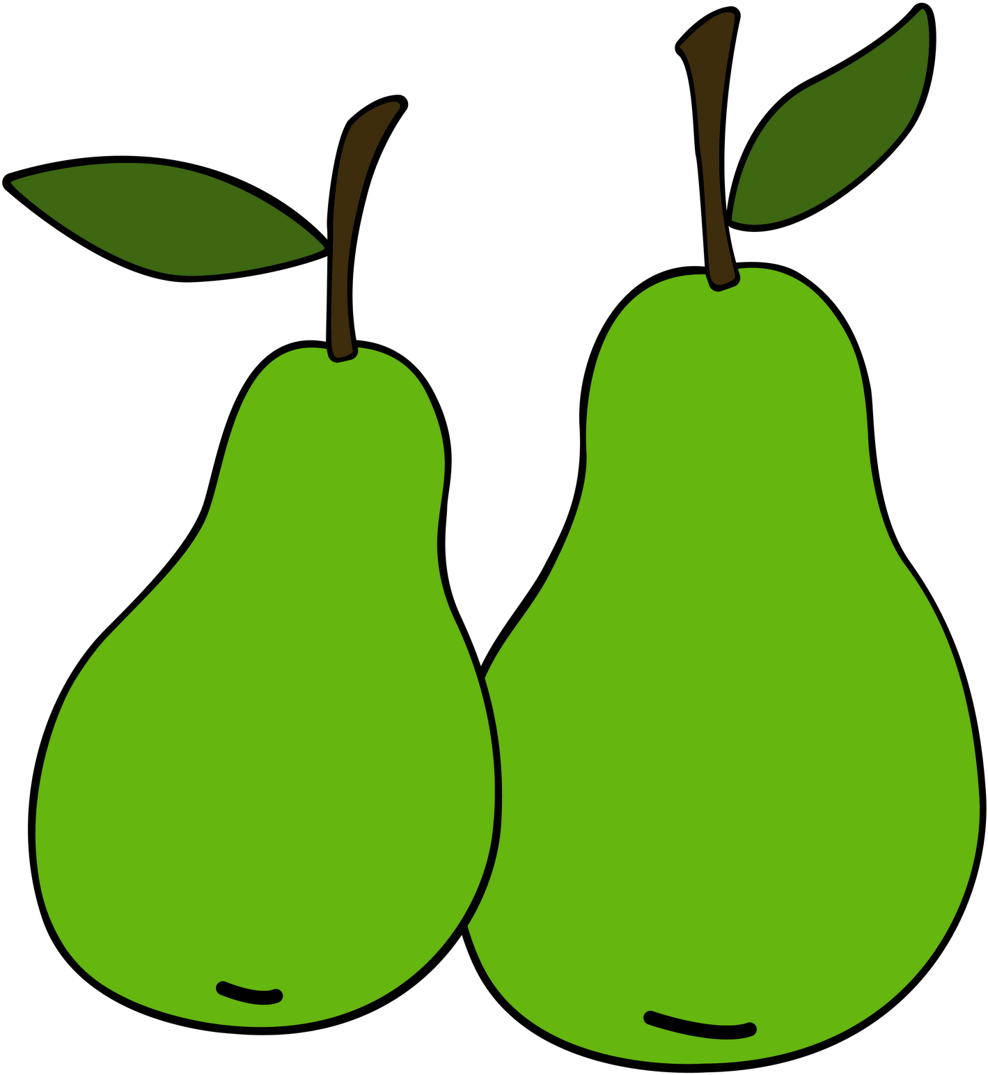 Photos Vector Green Pears Free Clipart HQ Transparent PNG Image