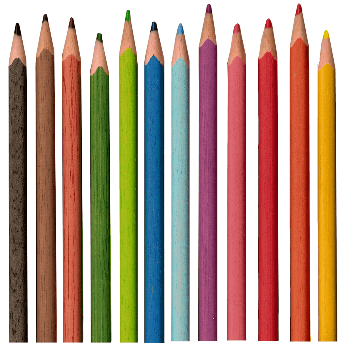 Colorful Pencils Png Image Transparent PNG Image