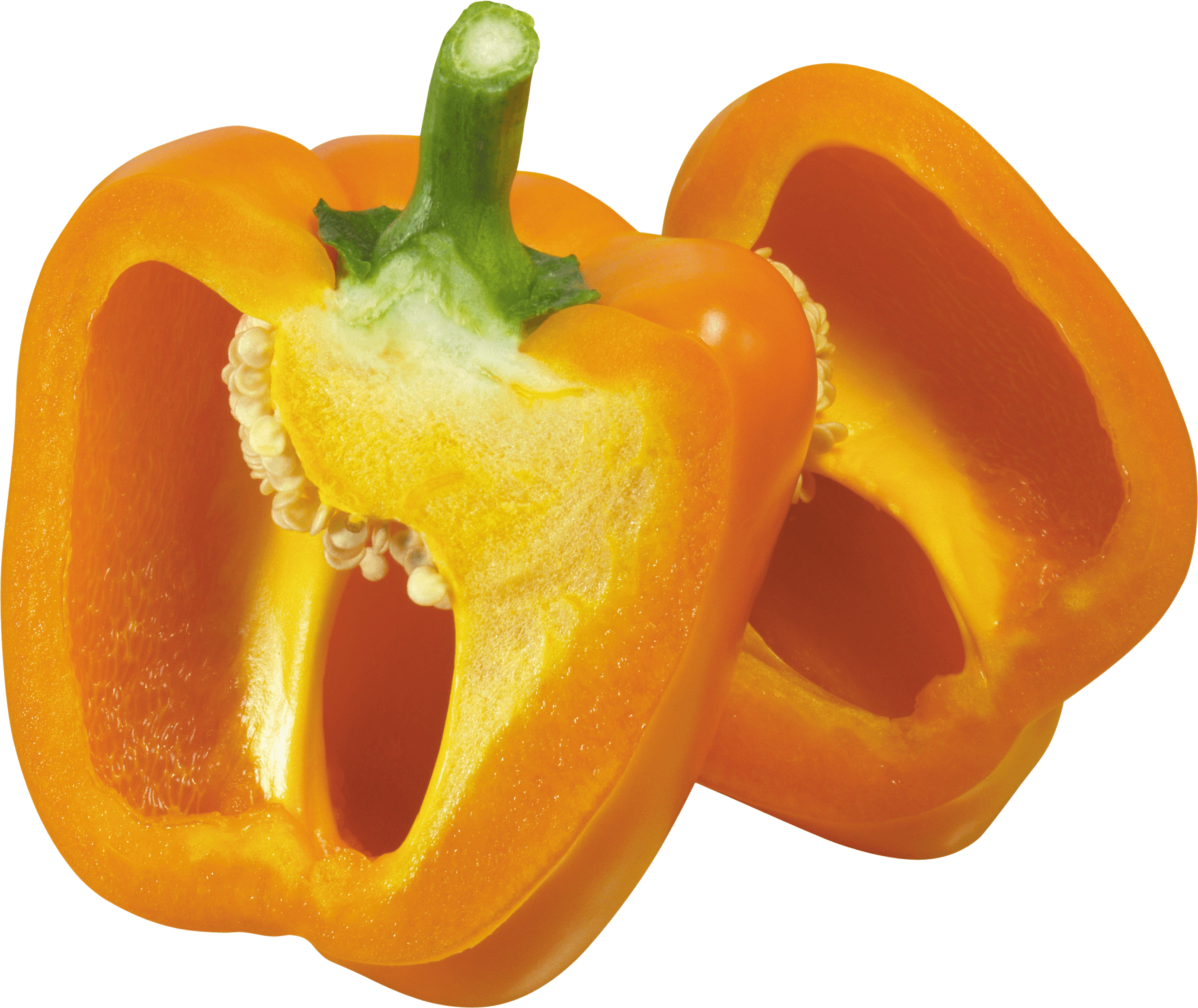 Pepper Bell Yellow Half HQ Image Free Transparent PNG Image