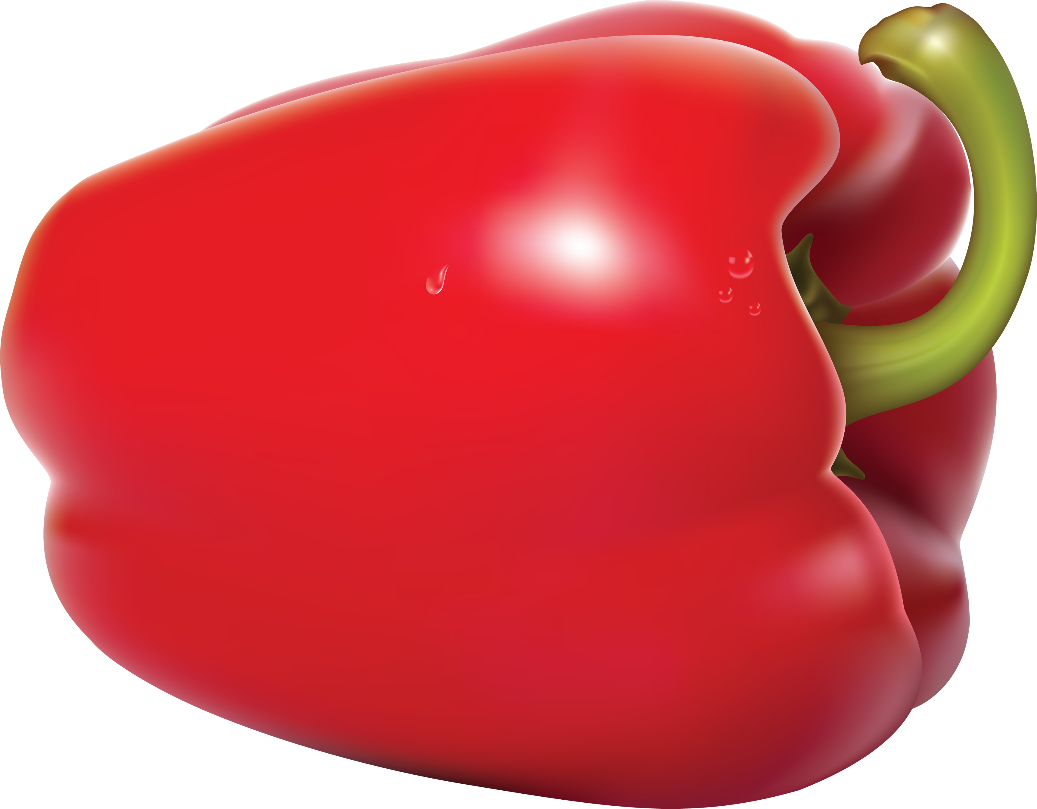 Fresh Pepper Vector Red Bell Transparent PNG Image