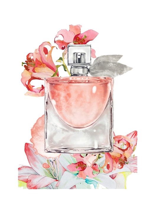 Painting Bottle Perfume Free Transparent Image HQ Transparent PNG Image