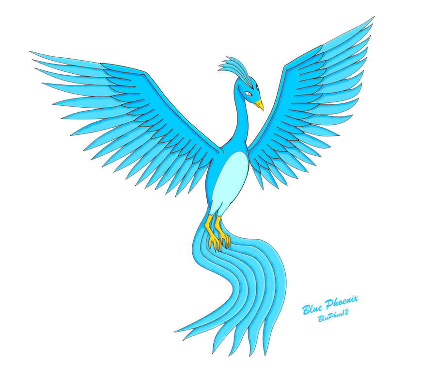 Blue Phoenix Image Transparent PNG Image