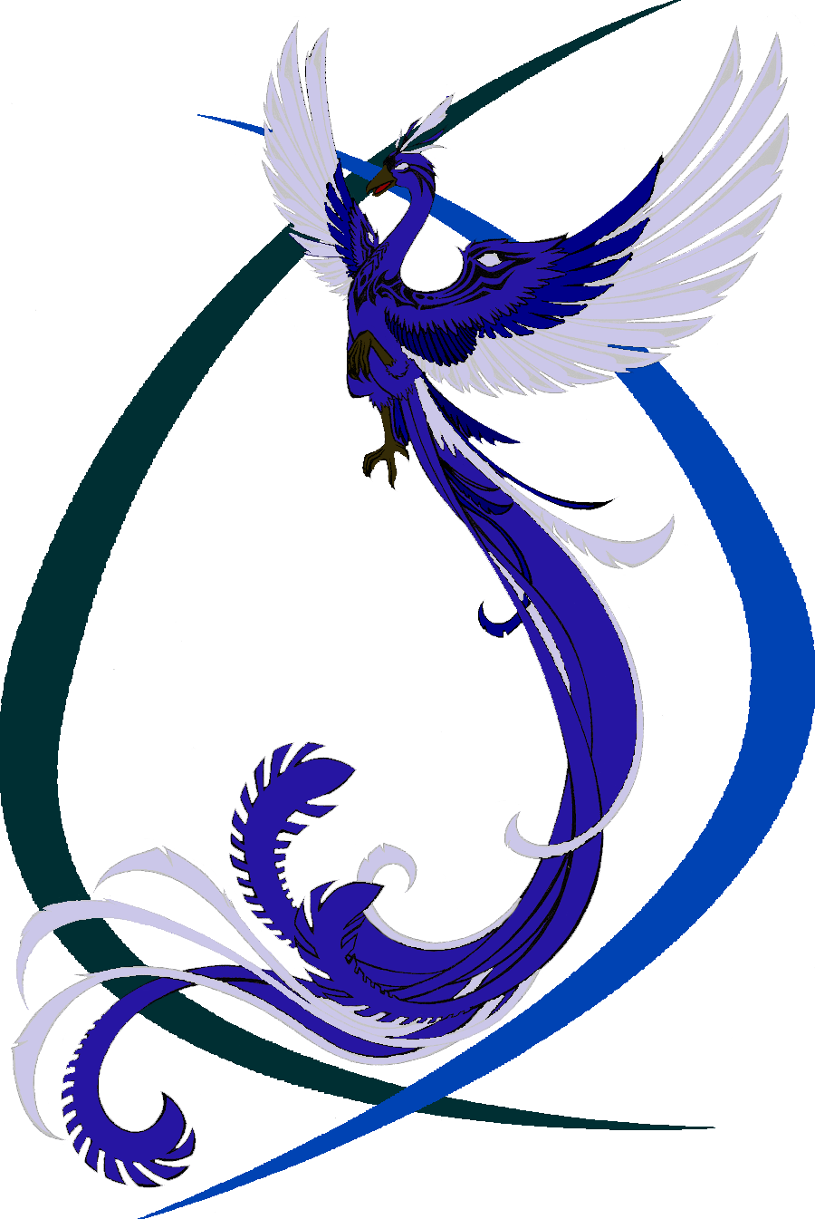 Blue Phoenix Transparent Background Transparent PNG Image