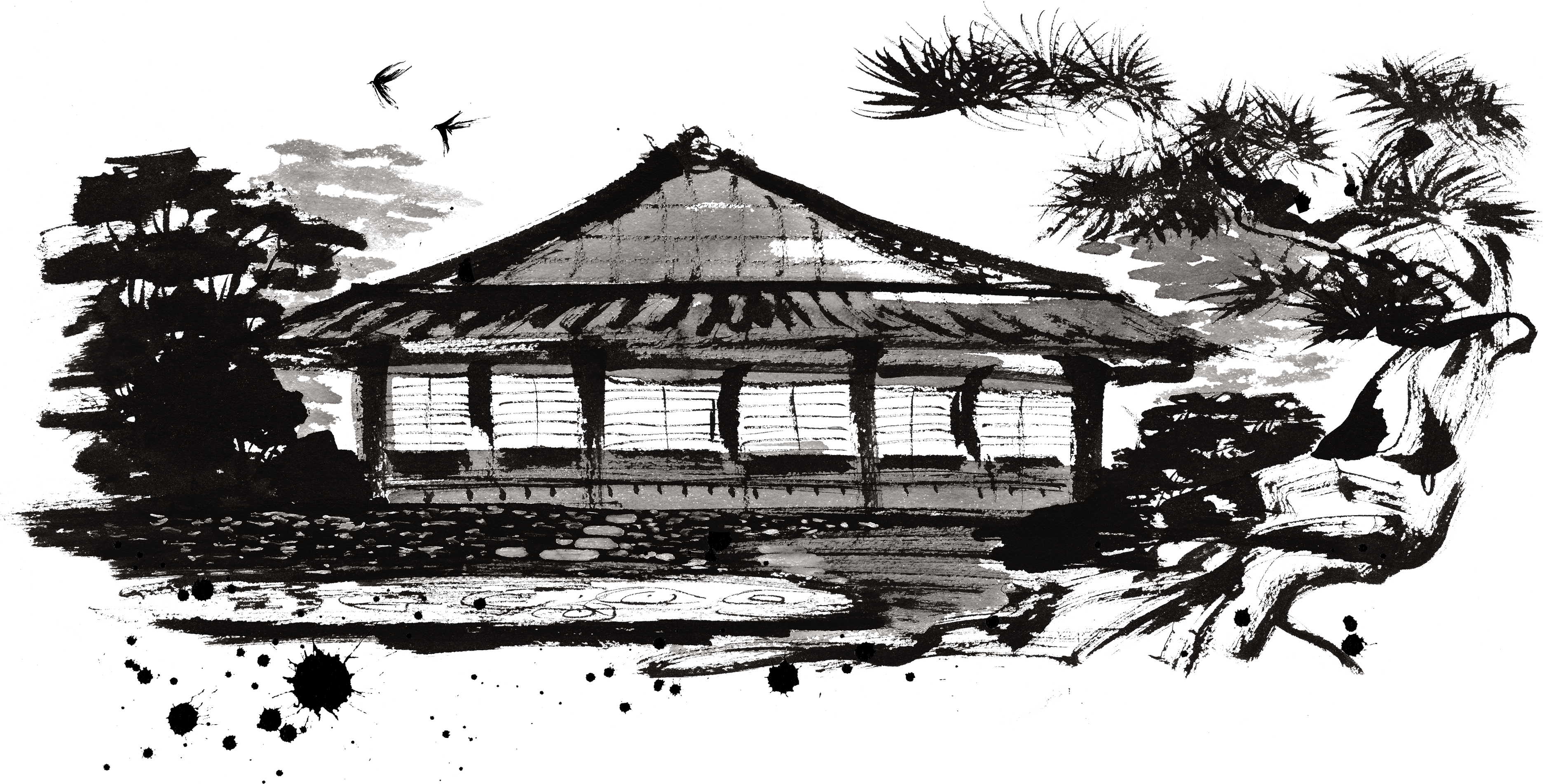 Illustration Japan Japanese Landscape Architecture Free PNG HQ Transparent PNG Image