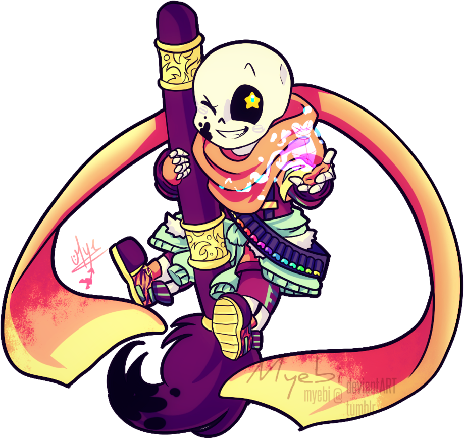 Art Undertale Sticker Character Fictional Ink Transparent PNG Image