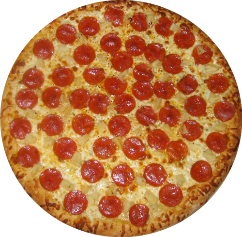 Pepperoni Pizza Transparent Background Transparent PNG Image