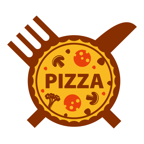 Cuisine Set Delivery Vector Logo Pizza Italian Transparent PNG Image