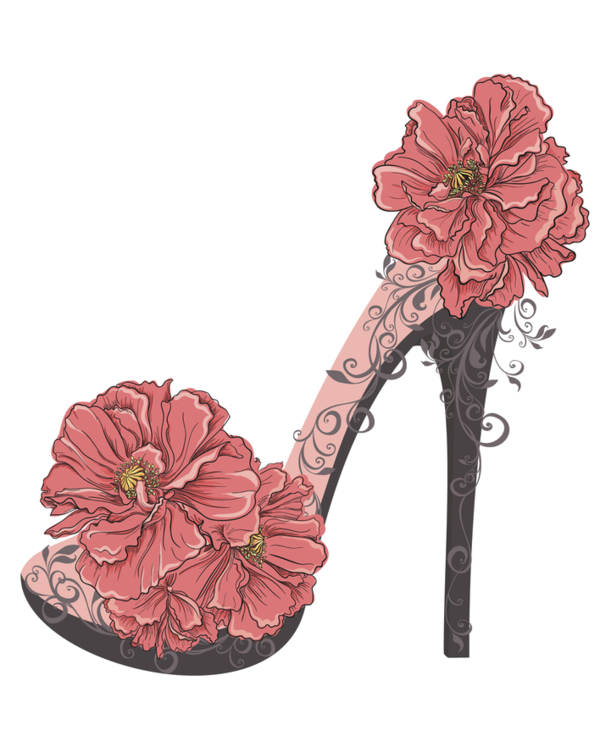 Illustration High Vector Shoe Graphics Heels Chanel Transparent PNG Image