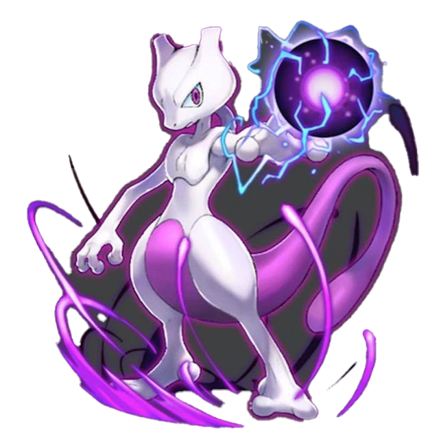 High-Quality Pokemon Mewtwo Free Clipart HQ Transparent PNG Image