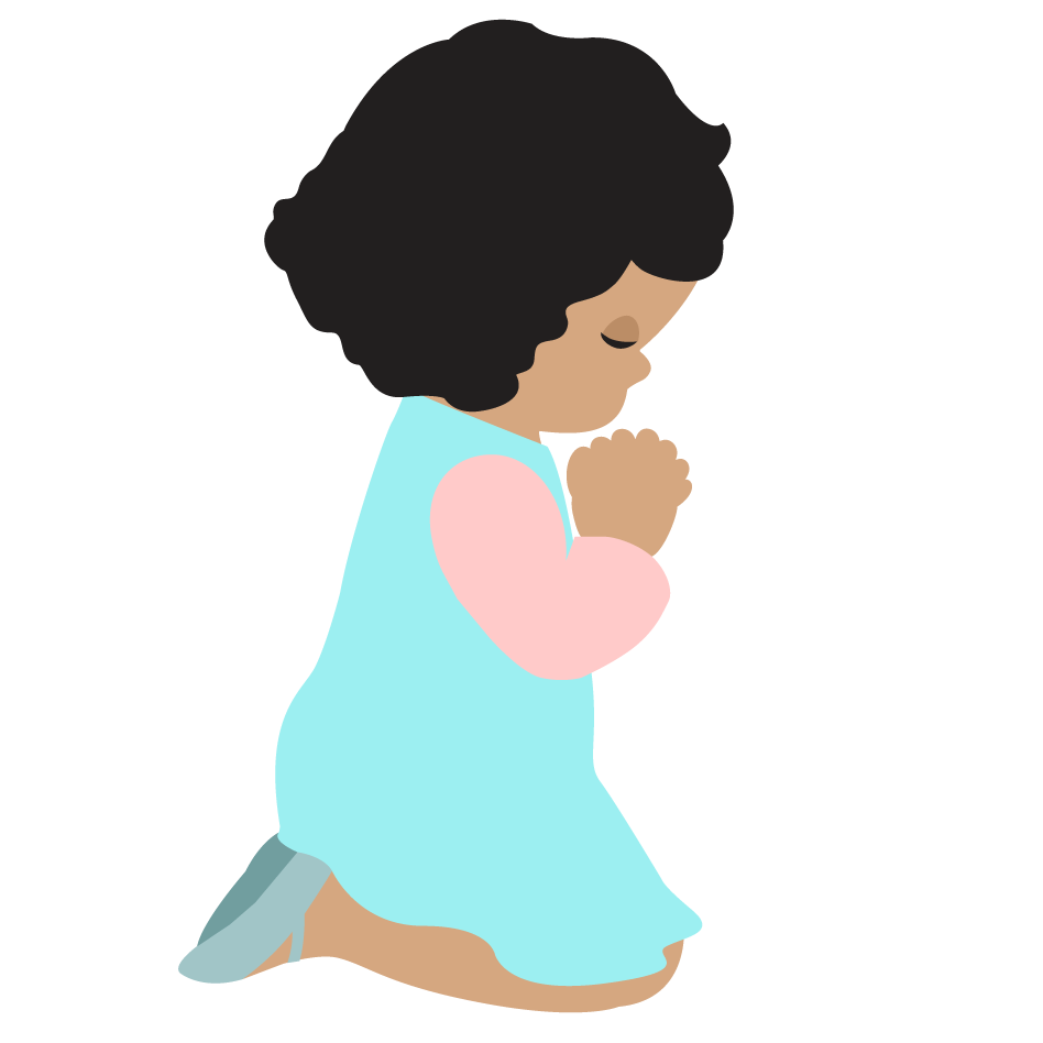 Little Praying Girl Free Transparent Image HQ Transparent PNG Image