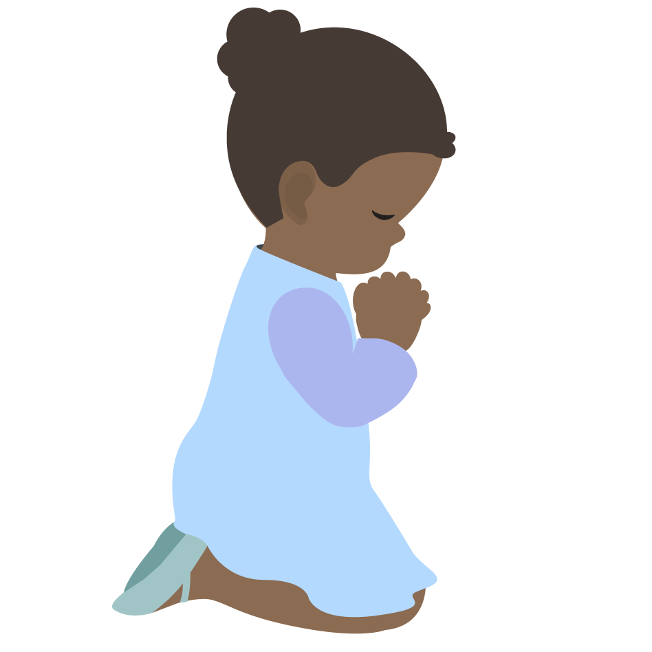 Little Praying Girl Free Transparent Image HD Transparent PNG Image