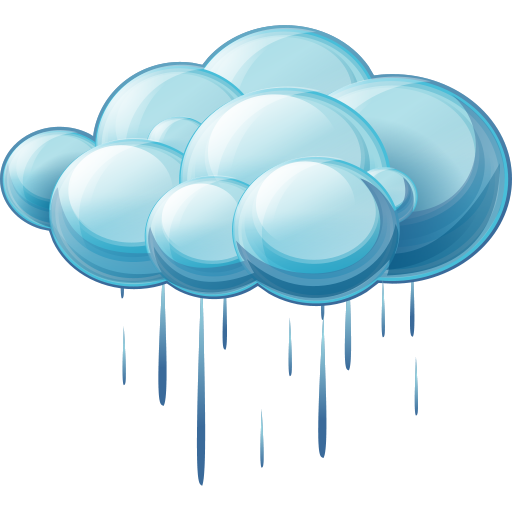 Blue Icons Freezing Sky Rain Computer Transparent PNG Image