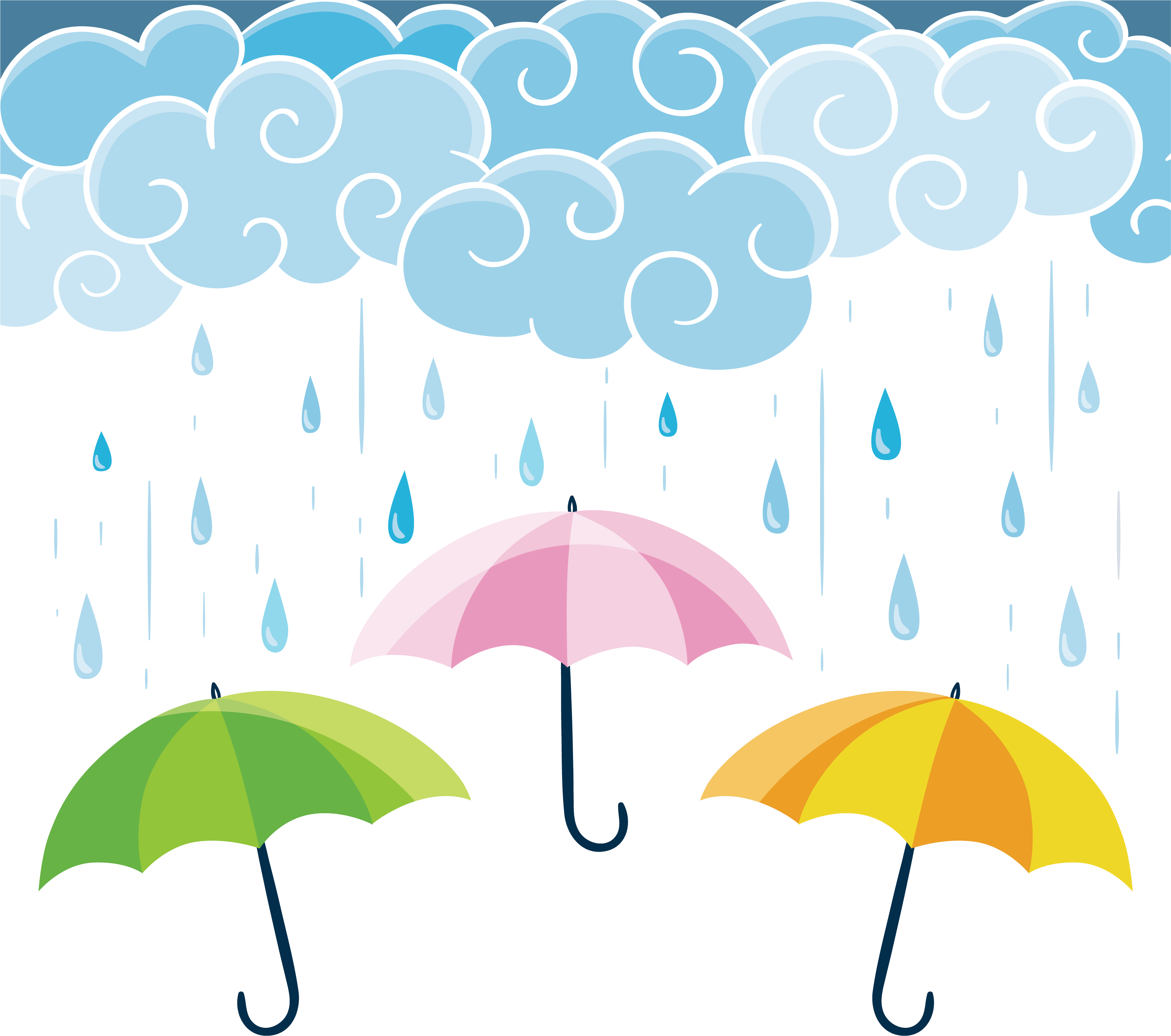 Graphic Umbrella Wallpaper Rain Computer Design Transparent PNG Image