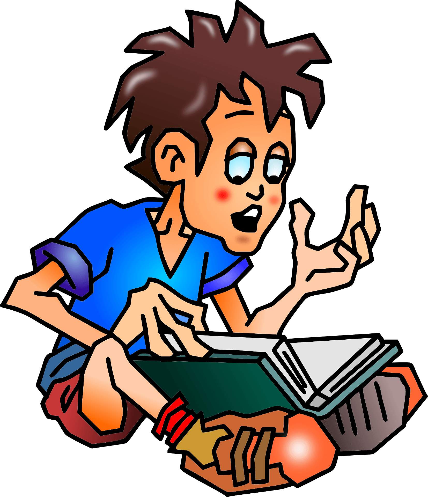 Boy Reading Book Free HD Image Transparent PNG Image