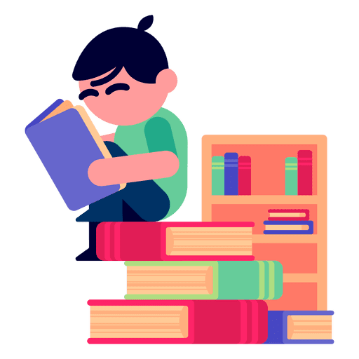 Boy Reading Book PNG Free Photo Transparent PNG Image