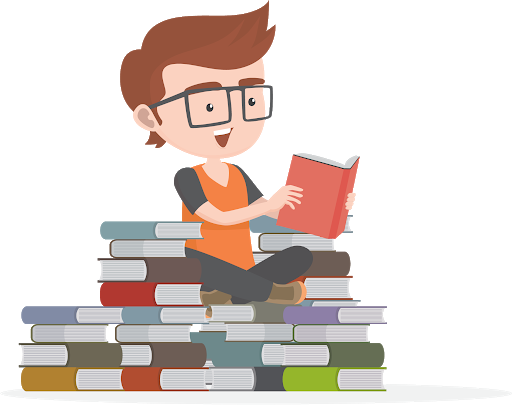 Boy Reading Book Free HQ Image Transparent PNG Image