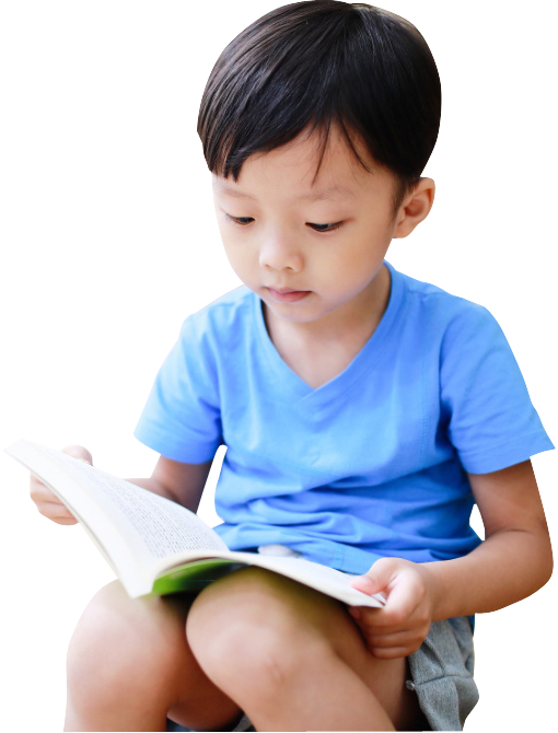 Boy Reading Book Sitting PNG Free Photo Transparent PNG Image