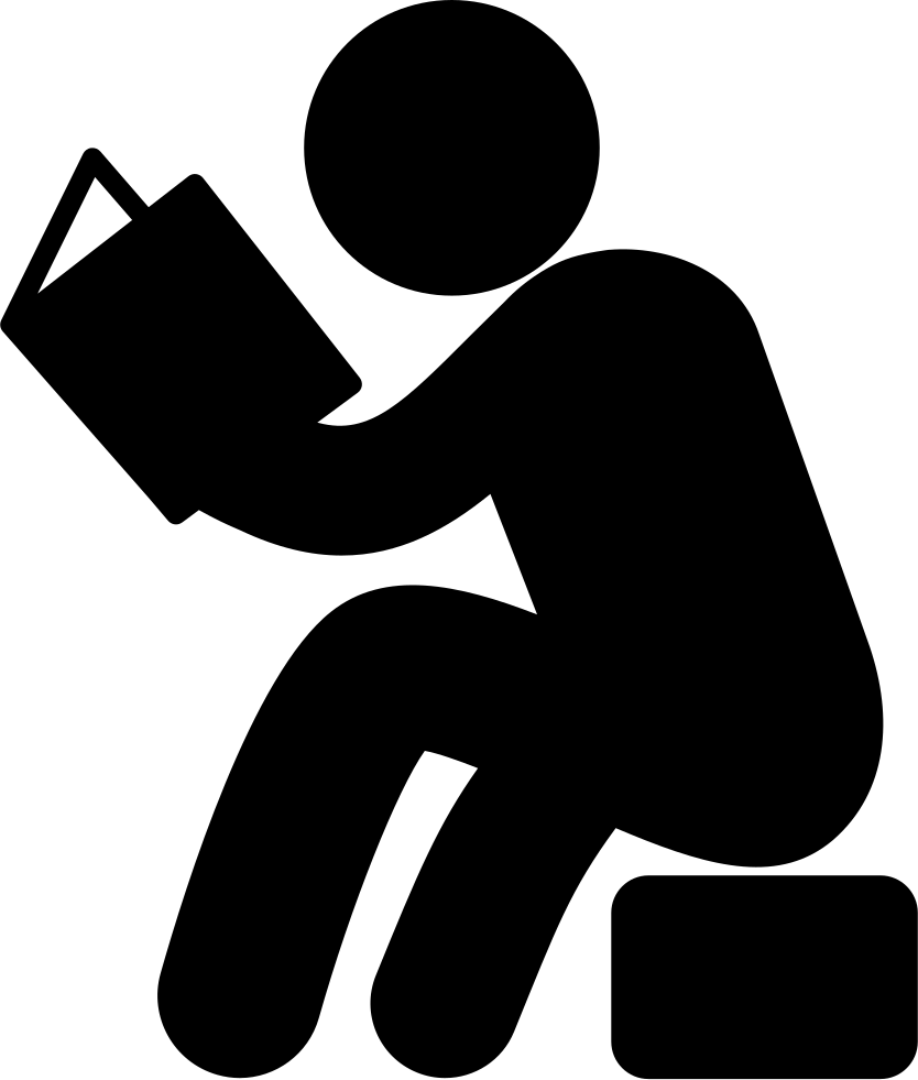 Reading Silhouette PNG Download Free Transparent PNG Image