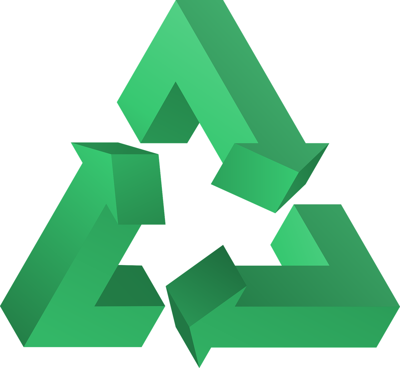 Recycle 3D Free HD Image Transparent PNG Image