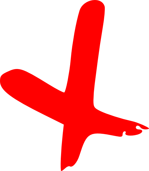 Red Cross Mark Png Picture Transparent PNG Image