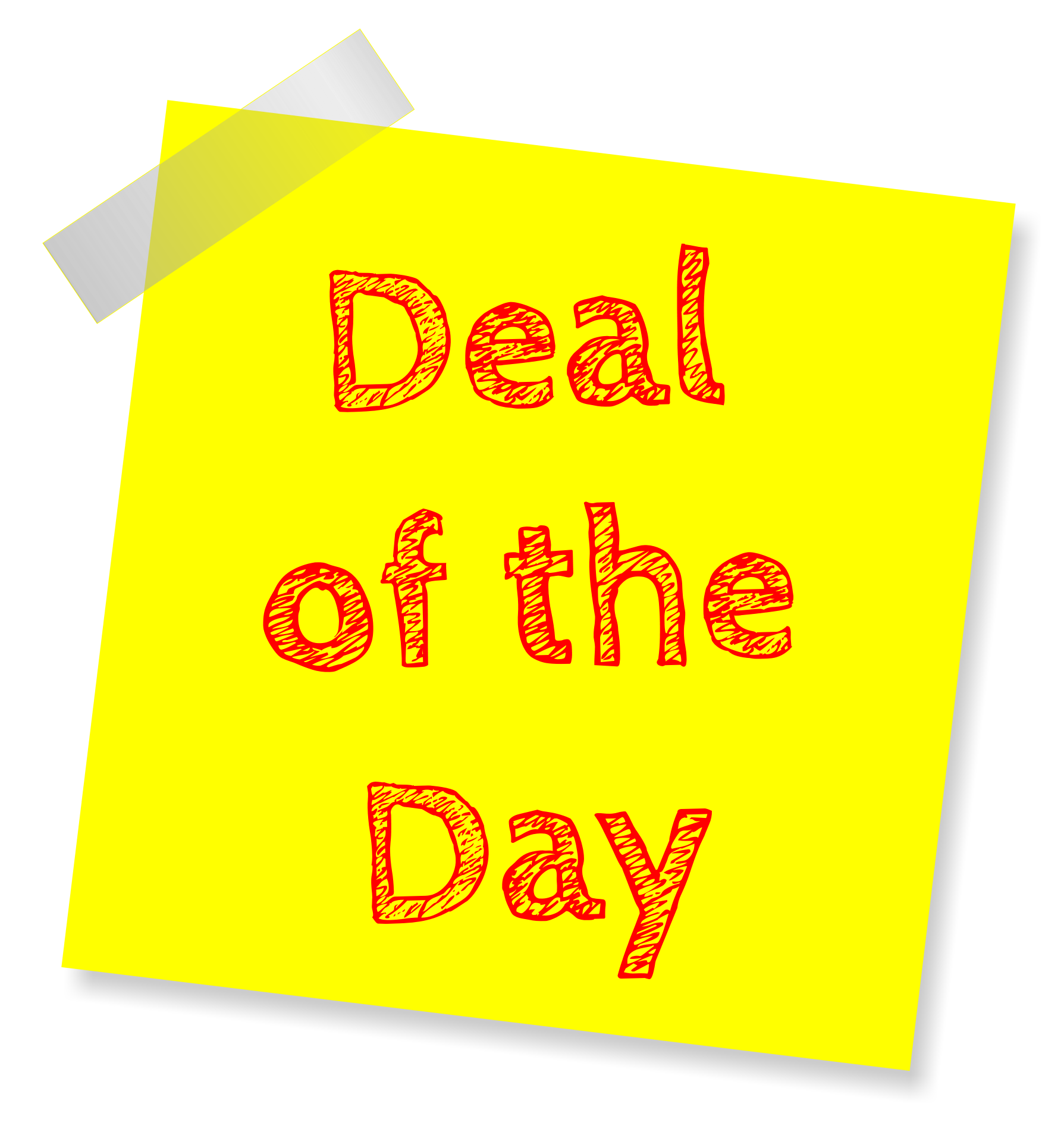 Note Promotion Sales Deal Sticky PNG Free Photo Transparent PNG Image