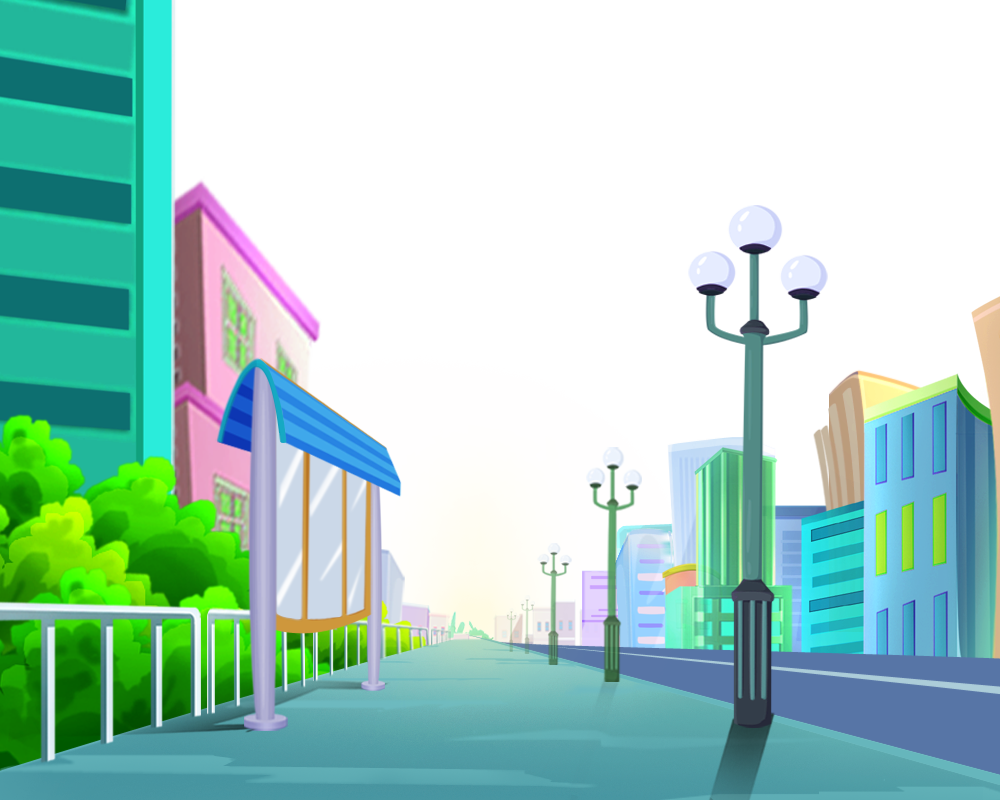 Tower Lights Street 2017 Cartoon Road Transparent PNG Image